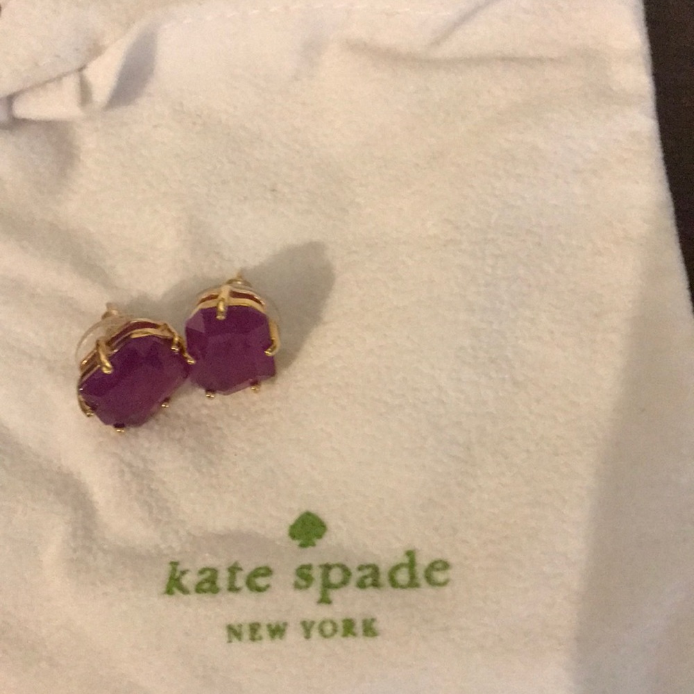Kate Spade Purple Stone Stud Earrings